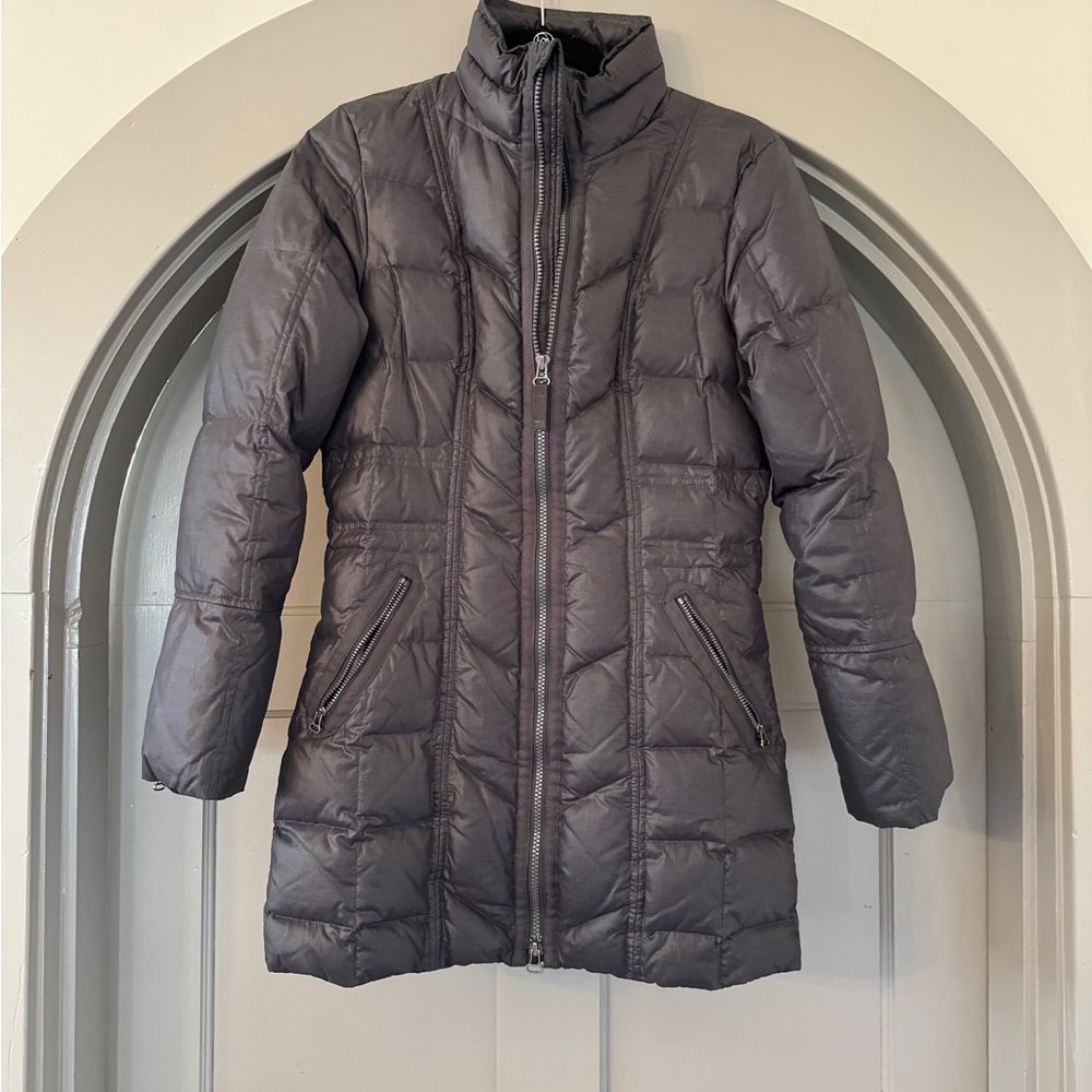 Prana Ski Puffer Coat Size XS Dark Gray